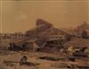 BRETZ, GEORGE M. (1842-1895) Laborers in the dingy coal mines of Pottsville, Pennsylvania,